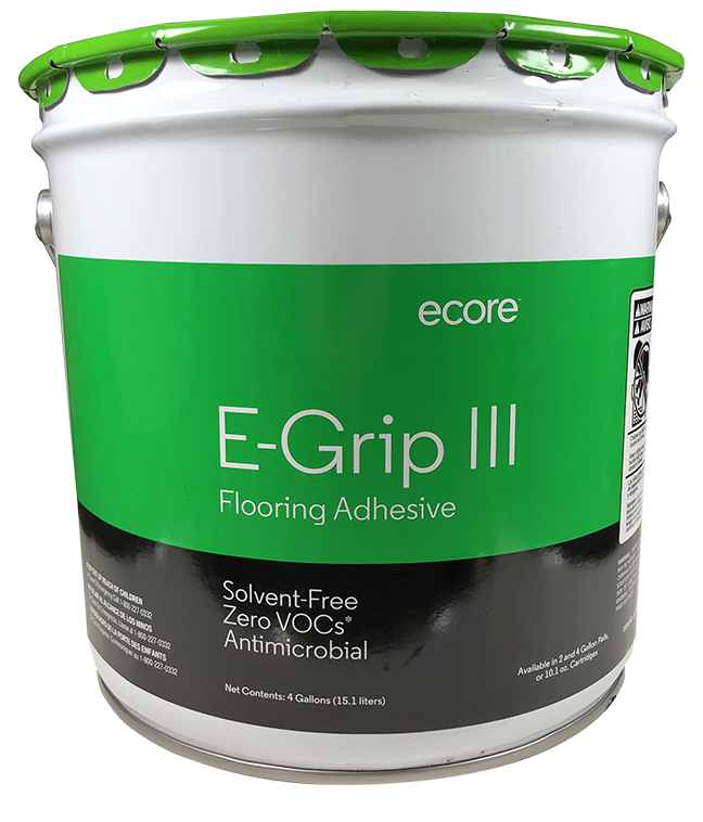 E-Grip III is a zero-VOC flooring adhesive.